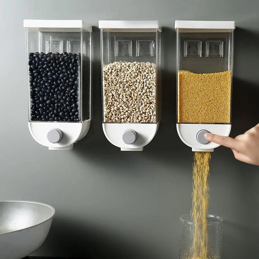 Wall-Mounted Grain & Cereal Containers