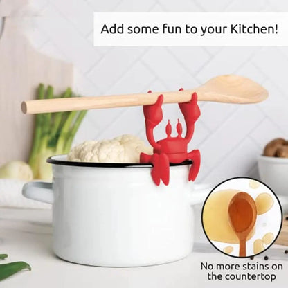 Red the Crab Silicone Spoon Holder