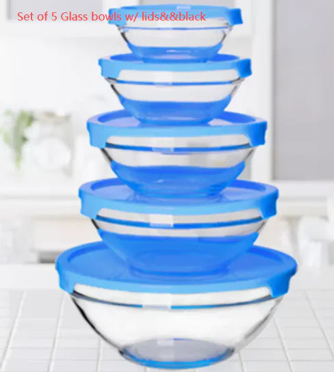 Glass Bowls with Lids