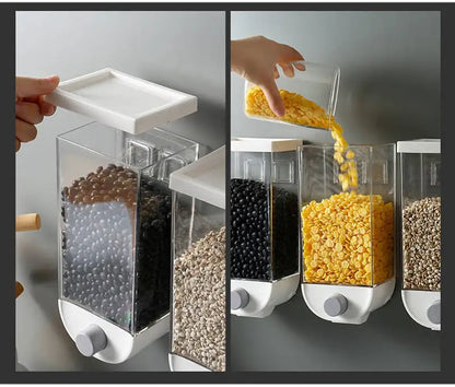 Wall-Mounted Grain & Cereal Containers