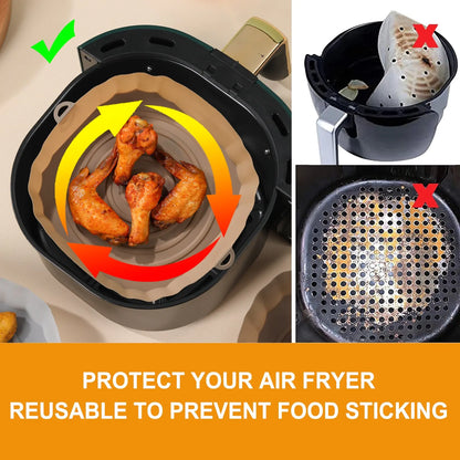 2pc Silicone Air Fryer Liners